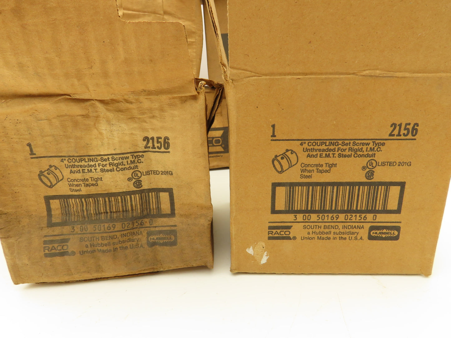 Raco Hubbell 2156 IMC EMT Set Screw Conduit Coupling 4" Lot of 10