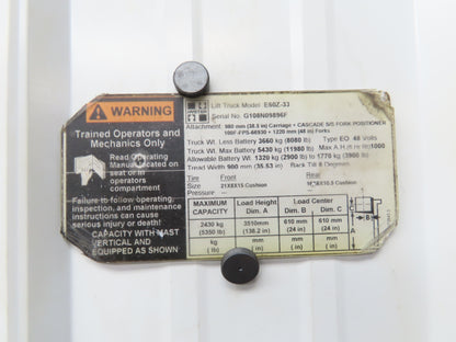 Hyster E60Z-33 Electric Forklift Rear Axle Dual Hydraulic Steering Assembly