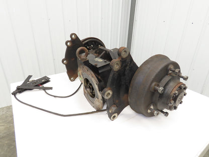 Hyster E60Z-33 Forklift Front Dual Wheel Drive Axle Assembly 6-Lug & Park Brake