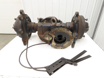 Hyster E60Z-33 Forklift Front Dual Wheel Drive Axle Assembly 6-Lug & Park Brake