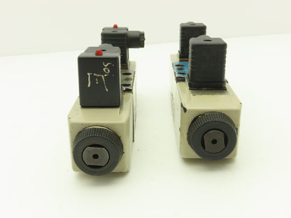 Vickers DG4V-3S-33C-M-U-H5-60 Hydraulic Directional Solenoid Valve 24V Lot of 2