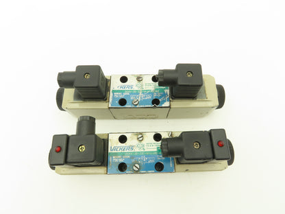 Vickers DG4V-3S-33C-M-U-H5-60 Hydraulic Directional Solenoid Valve 24V Lot of 2