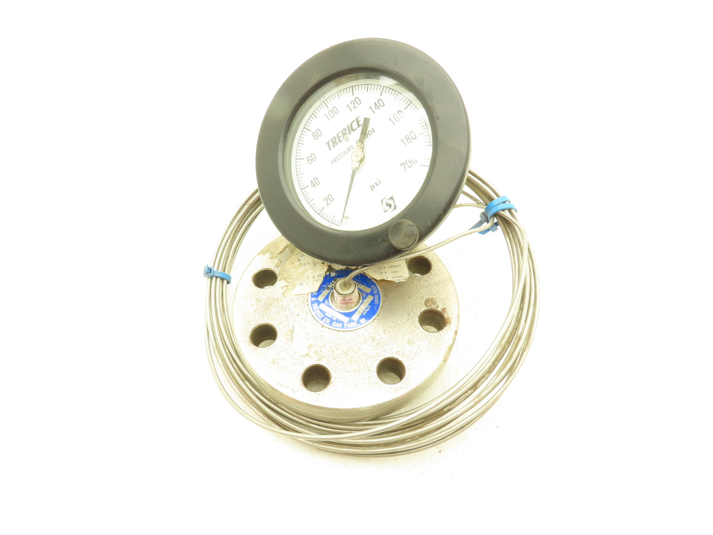 H.O. Trerice M531-53 Pressure Transducer Plate 2" 300PSI Guage 200PSI Capillary