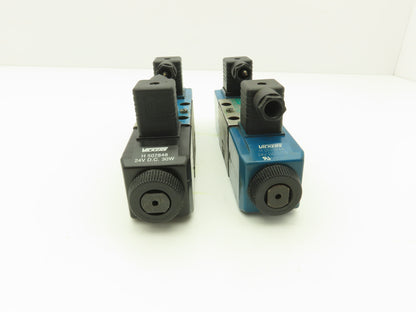 Vickers DG4V-3S-33C-M-U-H5-60 Hydraulic Directional Solenoid Valve 24V Lot of 2