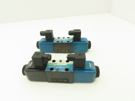 Vickers DG4V-3S-33C-M-U-H5-60 Hydraulic Directional Solenoid Valve 24V Lot of 2