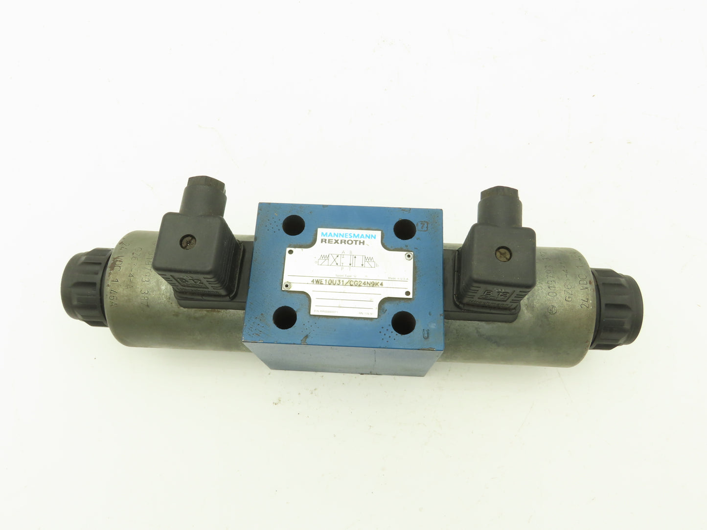 Rexroth 4WE10U31/CG24N9K4 Hydraulic Solenoid Directional Control Valve 24VDC