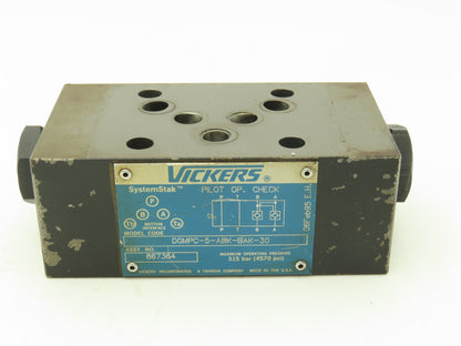 Vickers DGMPC-5-ABK-BAK-30 System Stack Hydraulic Check Valve Sandwich 4570 PSI