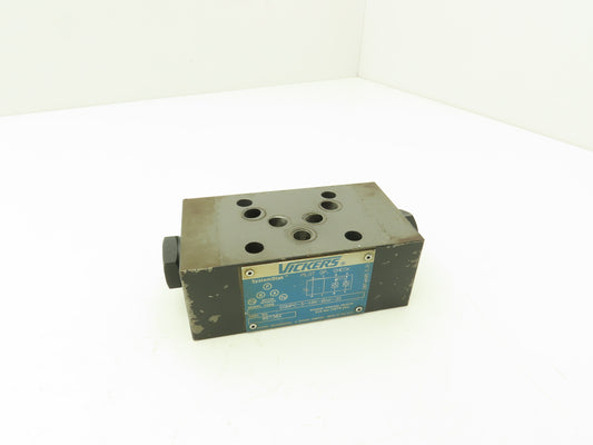 Vickers DGMPC-5-ABK-BAK-30 System Stack Hydraulic Check Valve Sandwich 4570 PSI