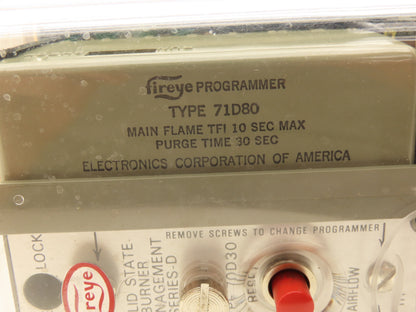 Fireye 70D30 Solid State Burner Management Series D W/Amplifier & Programmer