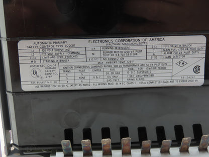 Fireye 70D30 Solid State Burner Management Series D W/Amplifier & Programmer