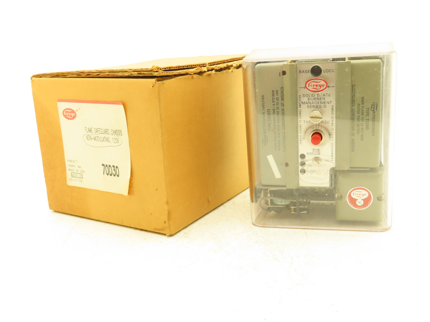 Fireye 70D30 Solid State Burner Management Series D W/Amplifier & Programmer
