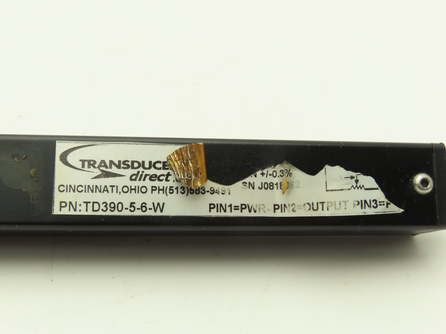 Transducers Direct TD39056W 6" Range Position Transducer Short Longfellow Type