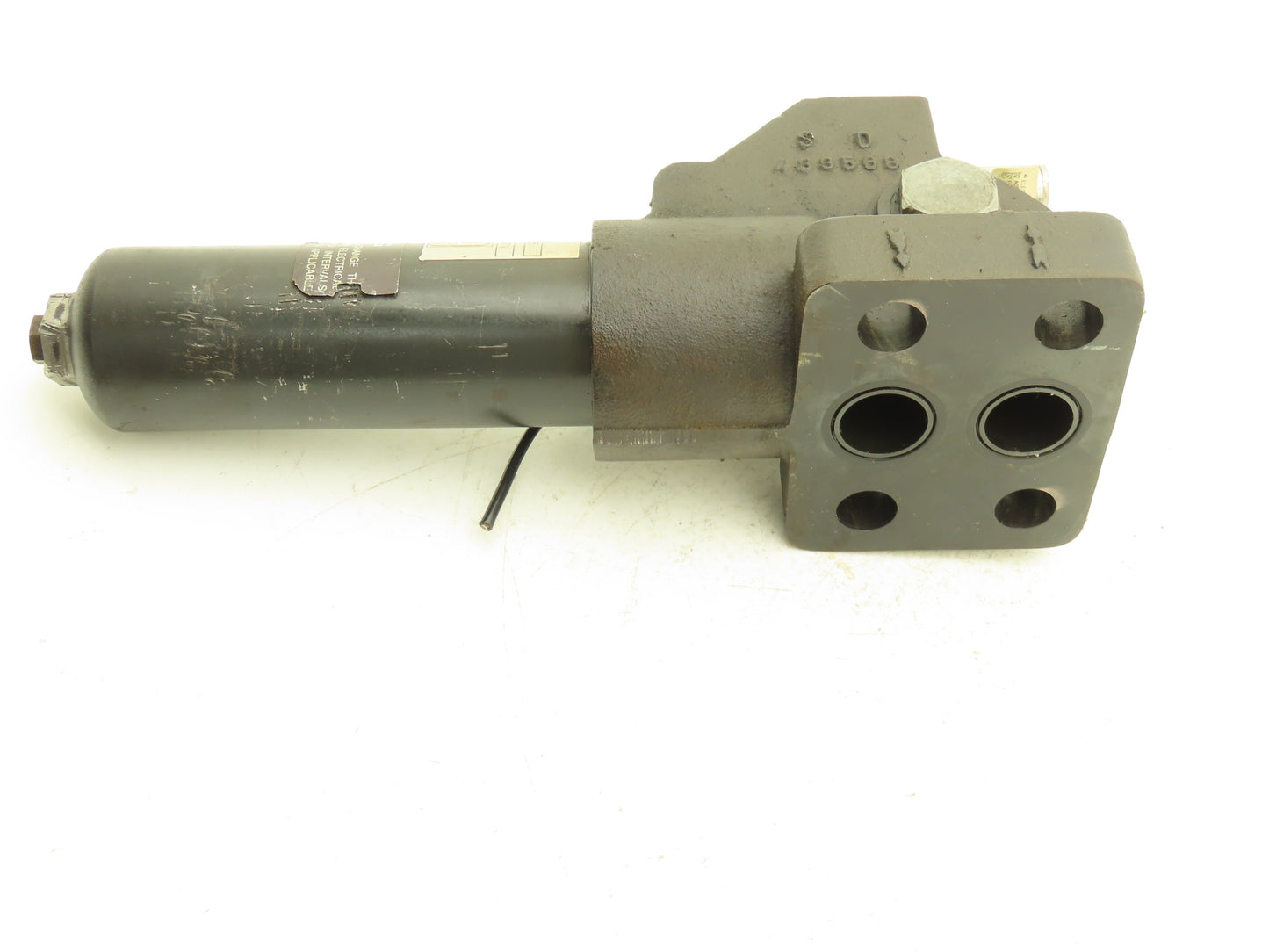 Hycon S6101S6UH1B2V05 Hydraulic Filter 6000psi 4-Bolt SAE w/Indicator