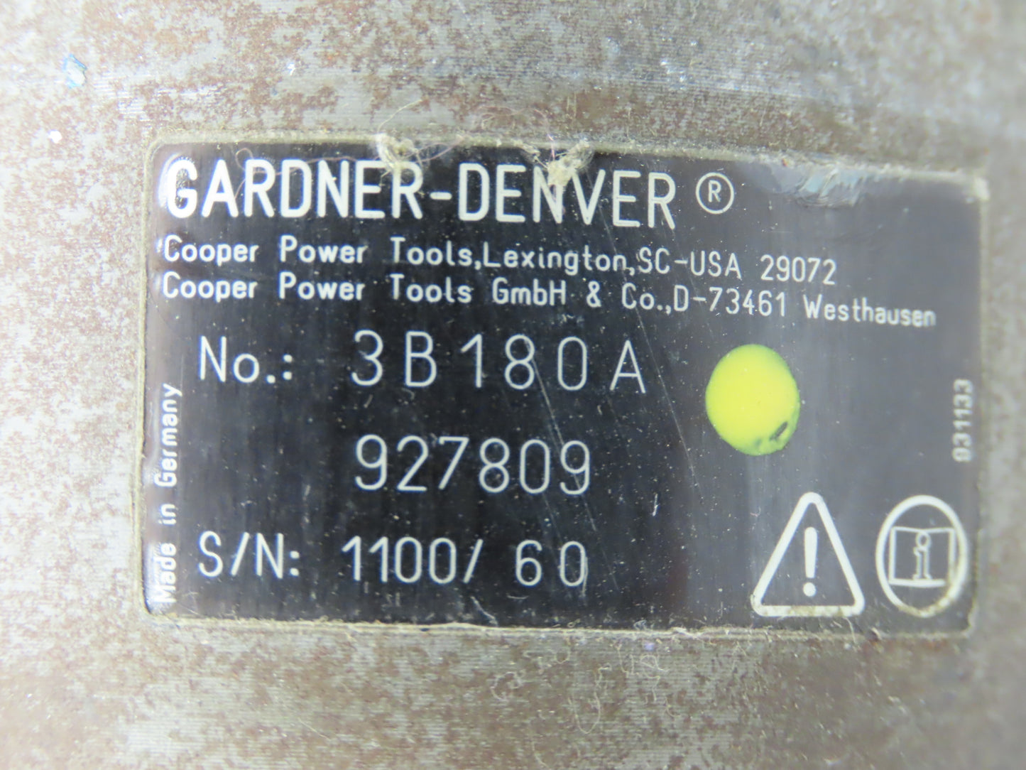 Gardner Denver 3B180A Electronic Servo Nutrunner 1/2" Nut Driver 3BA 927257