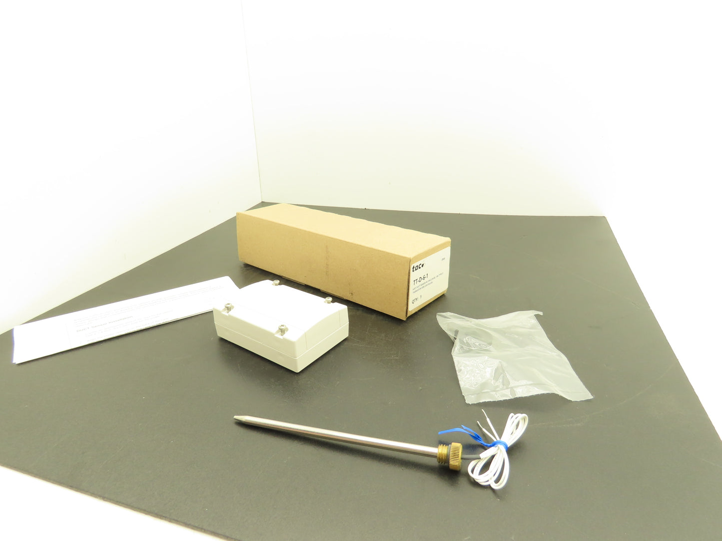 T.A.C TT-D-6-1 Duct Immersion Sensor 6" Probe 2 Wire