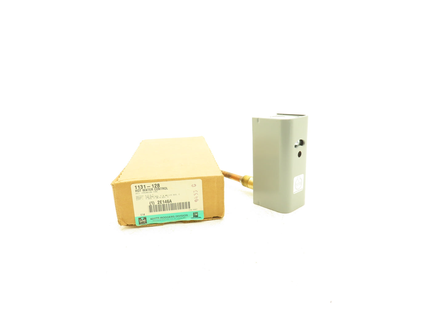 White Rodgers 1131-128 Hot Water Control Well Immersion Switch SPDT 100-240 Deg