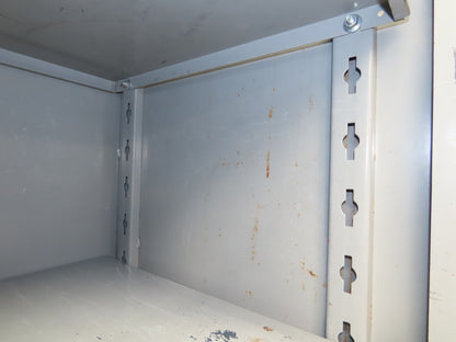 Lyon DD1121 Combination Storage Cabinet Locker 36x24x82" H 4 Shelf Metal Welded