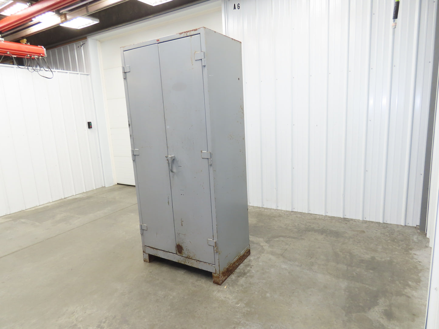 Lyon DD1121 Combination Storage Cabinet Locker 36x24x82" H 4 Shelf Metal Welded