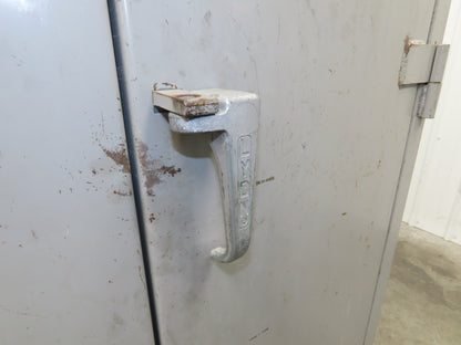 Lyon DD1121 Combination Storage Cabinet Locker 36x24x82" H 4 Shelf Metal Welded