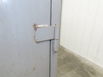 Lyon DD1121 Combination Storage Cabinet Locker 36x24x82" H 4 Shelf Metal Welded