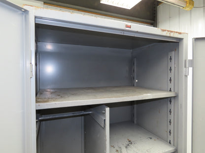 Lyon DD1121 Combination Storage Cabinet Locker 36x24x82" H 4 Shelf Metal Welded