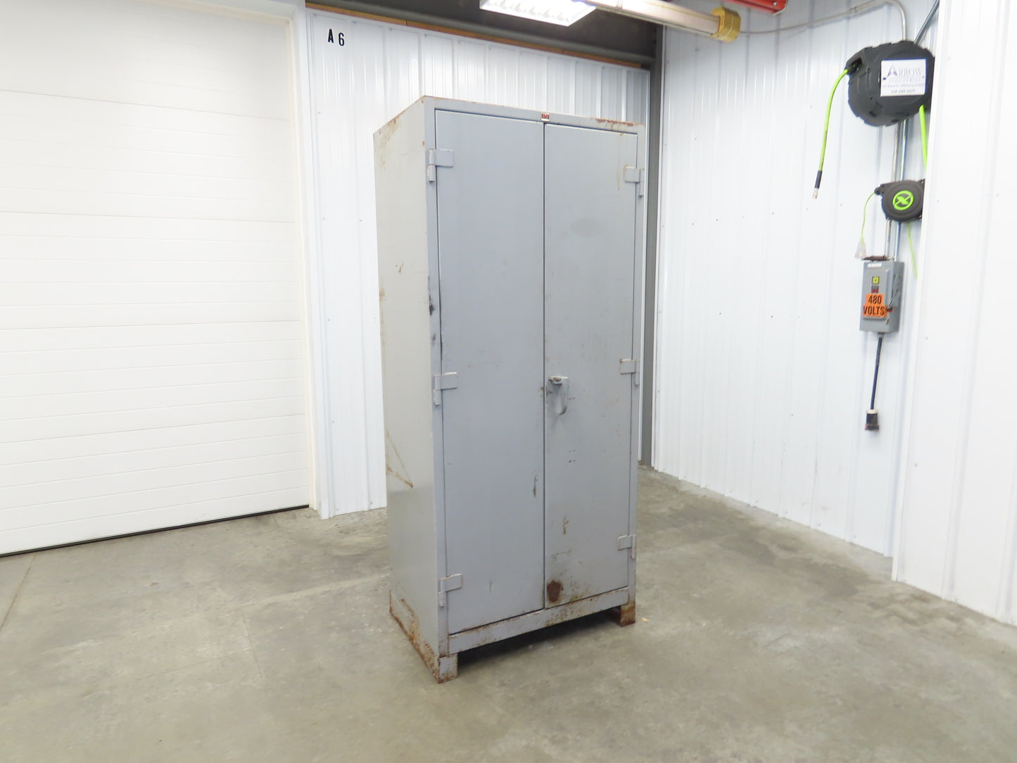 Lyon DD1121 Combination Storage Cabinet Locker 36x24x82" H 4 Shelf Metal Welded