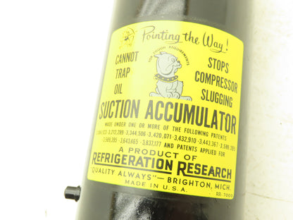 Refrigeration Research 821G Refrigerant Receiver Suction Accumulator 450PSIG