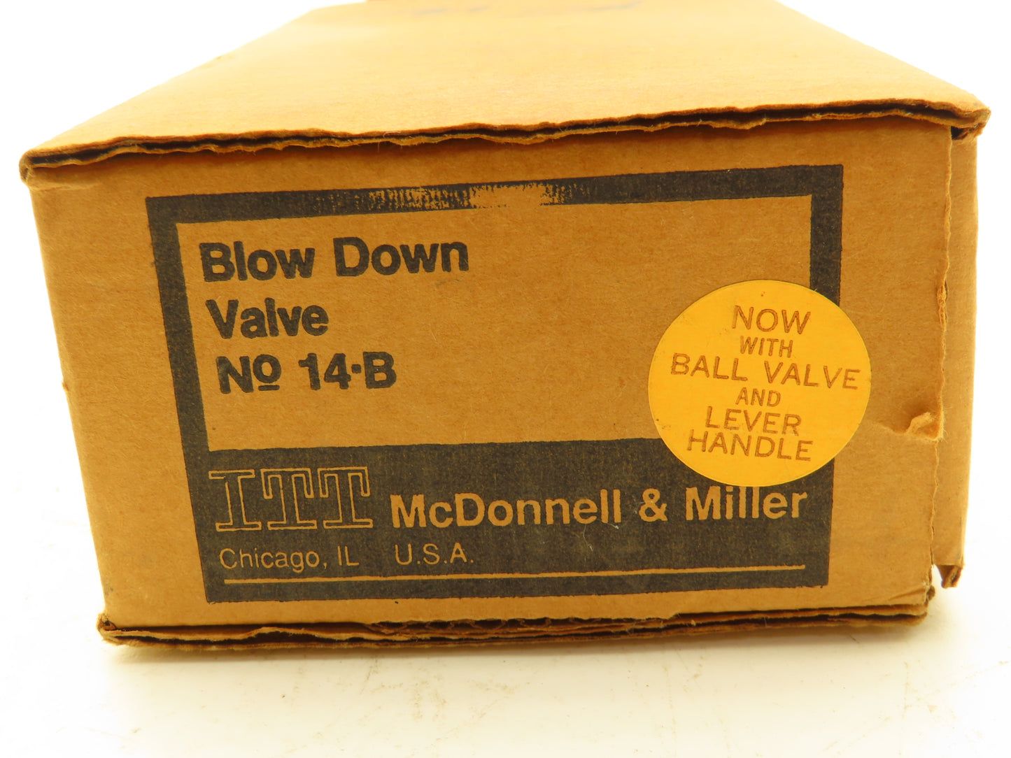 McDonnell & Miller 14-B Blow Down Valve 3/4" NPT