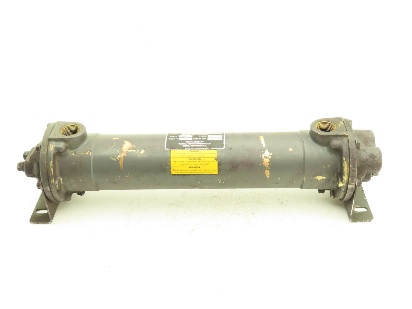 Thermal Transfer B-702-85440 Brass Shell & Tube Heat Exchanger 2-Pass 3/4x1"npt