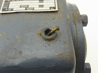 Winsmith 3CB Speed Reducer 7.5:1 Ratio Worm Gearbox 2Hp 240rpm 7/8" LH Output