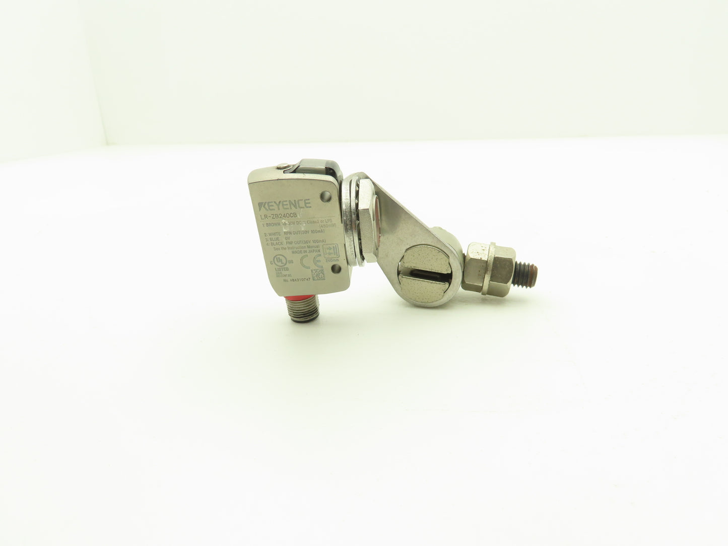 Keyence LR-ZB240CB CMOS Photoelectric Laser Proximity Sensor w/Mounting Bracket