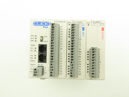 Automation Direct C0-01DD2-D CLICK Koyo PLC 24Vdc 20W W/Input & Output Modules