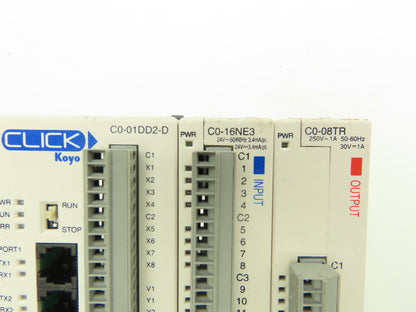 Automation Direct C0-01DD2-D CLICK Koyo PLC 24Vdc 20W W/Input & Output Modules