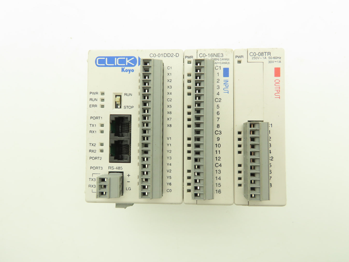 Automation Direct C0-01DD2-D CLICK Koyo PLC 24Vdc 20W W/Input & Output Modules
