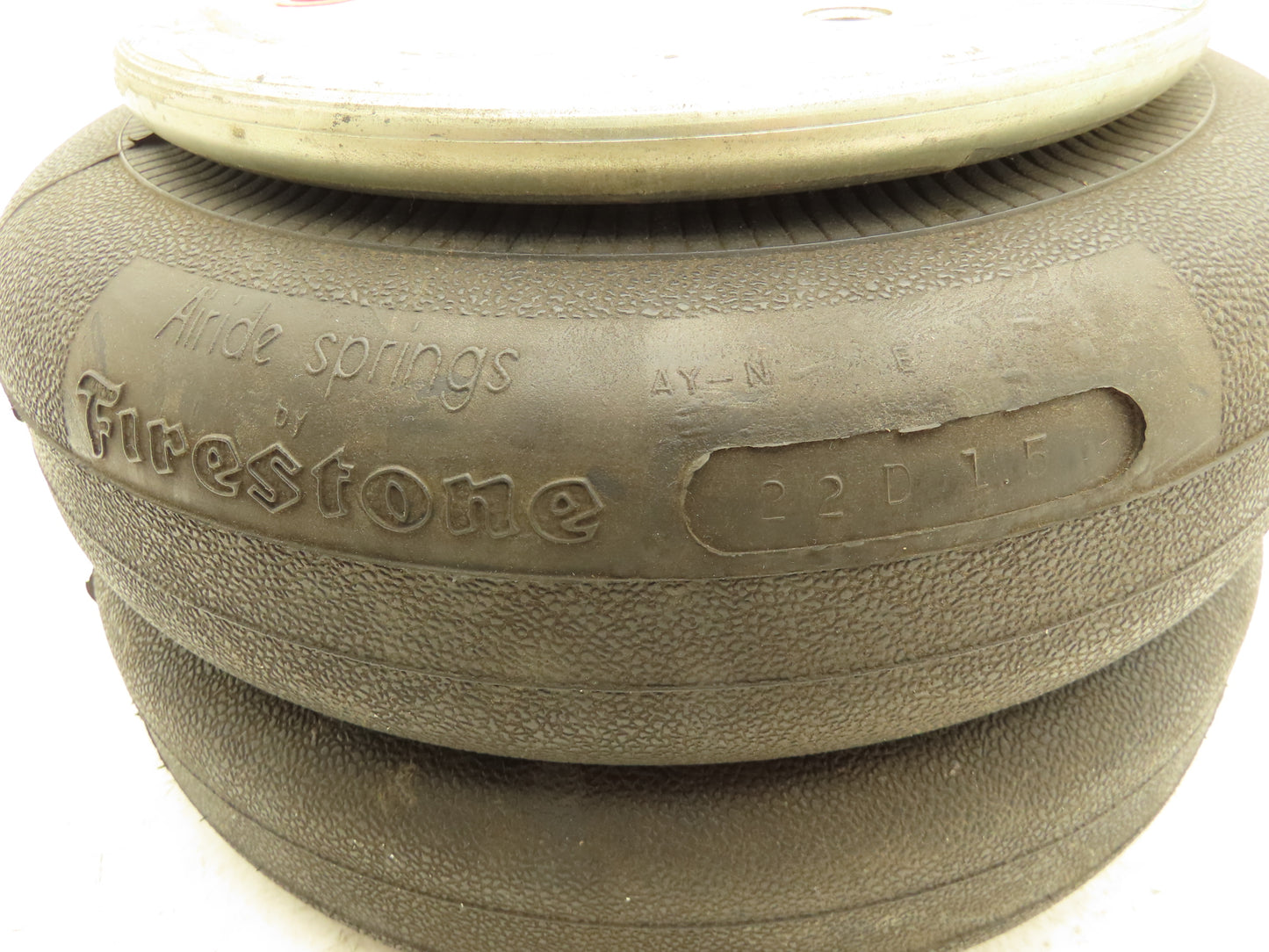 Firestone W01-358-7444 Airide Air Spring Air Bag 12" OD 9" Plate 22D 1.5