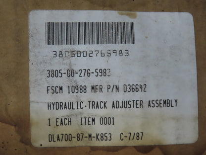 CNH D36642  3805-00-276-5983 Hydraulic Track Adjuster Cylinder Case Excavator