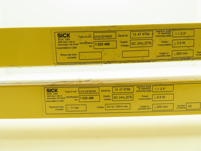 Sick C41E-0301BG300 | C41S-0301AA300 C4000 Light Curtain Sender/Receiver Set M12