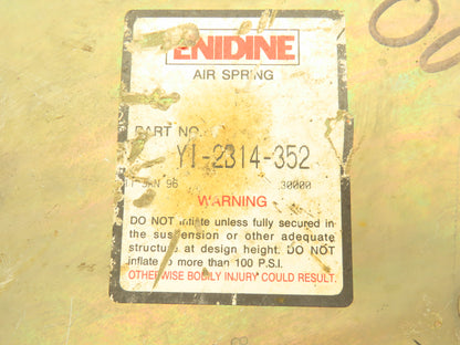 Enidine Goodyear YI-2314-352 Extend Air Spring Bag Double Convoluted 11.5" Plate