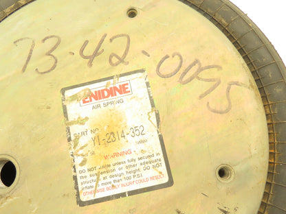 Enidine Goodyear YI-2314-352 Extend Air Spring Bag Double Convoluted 11.5" Plate