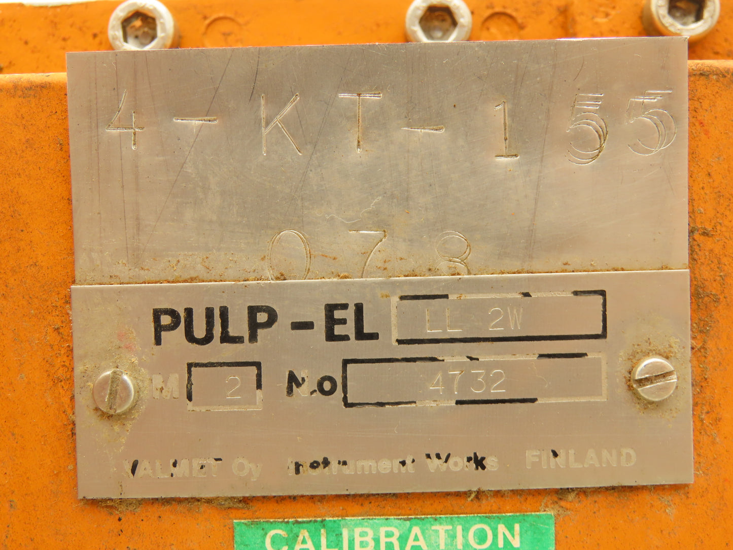 Valmet Automation PULP-EL LL 2W Blade Consistency Transmitter Knife Stop