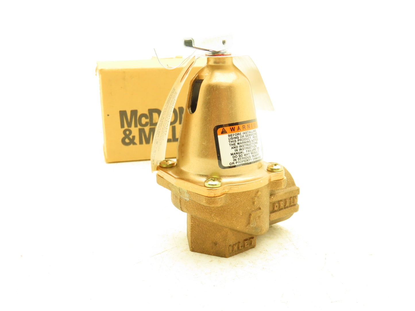 McDonnell & Miller 250-1-30 Pressure Relief Valve 1" NPT 30 PSI Bronze Rev 7