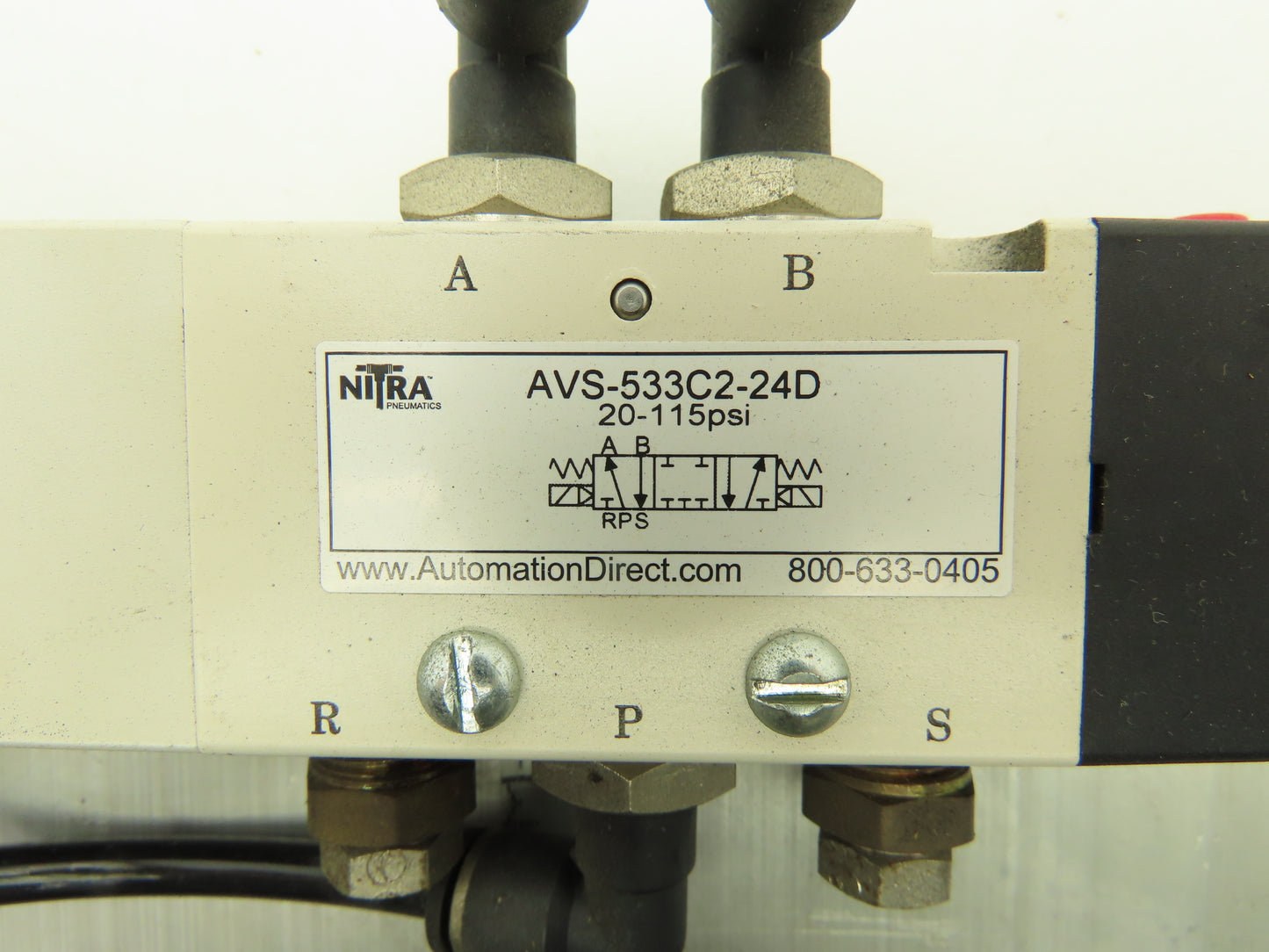 Nitra/Festo AVS-533C2-24D Pneumatic Solenoid & On/Off Valve w/Filter/Regulator