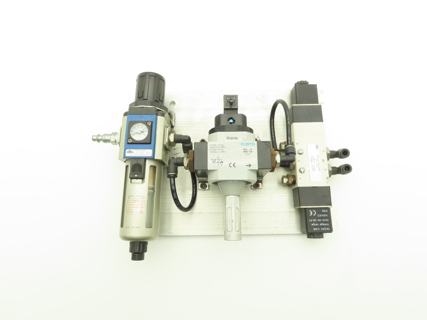 Nitra/Festo AVS-533C2-24D Pneumatic Solenoid & On/Off Valve w/Filter/Regulator
