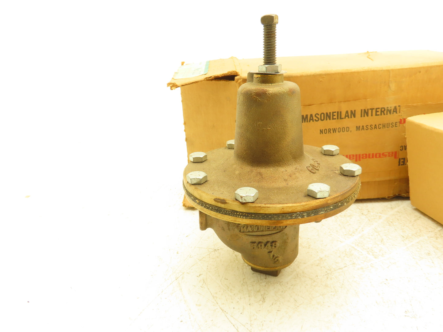 Masoneilan 227 Bronze Regulator Pressure Reducing Valve 150 PSI Max 1/2" NPT