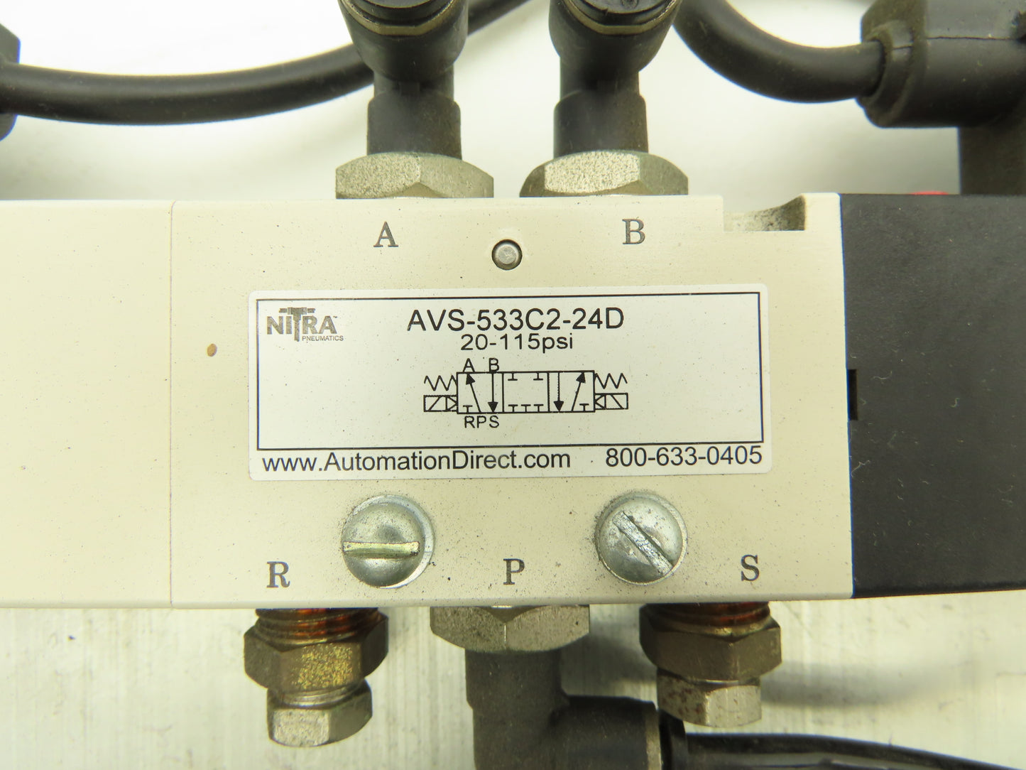 Nitra/Festo AVS-533C2-24D Pneumatic Solenoid & On/Off Valve w/Filter/Regulator