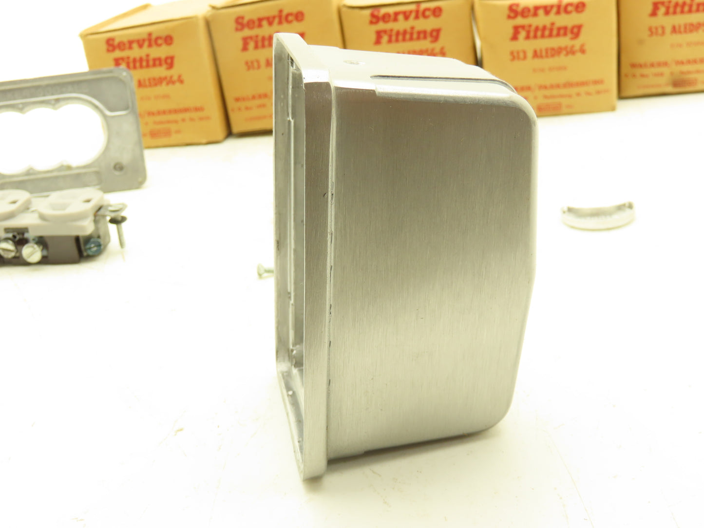 Walker  513 ALEDPSG-G Service Fitting W/Duplex Receptacle Lot of 5