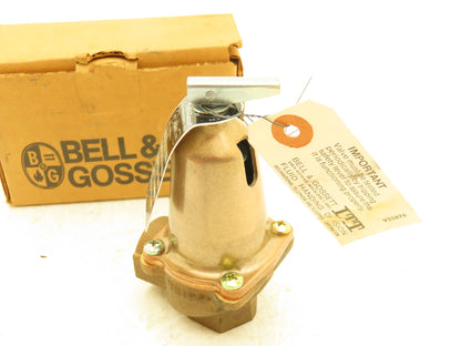 Bell & Gossett 790-30 ASME Safety Pressure Relief Valve 3/4"NPT 30 PSIG Bronze