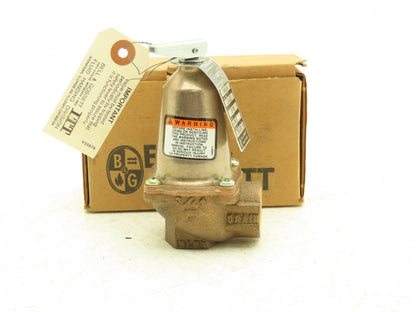 Bell & Gossett 790-30 ASME Safety Pressure Relief Valve 3/4"NPT 30 PSIG Bronze