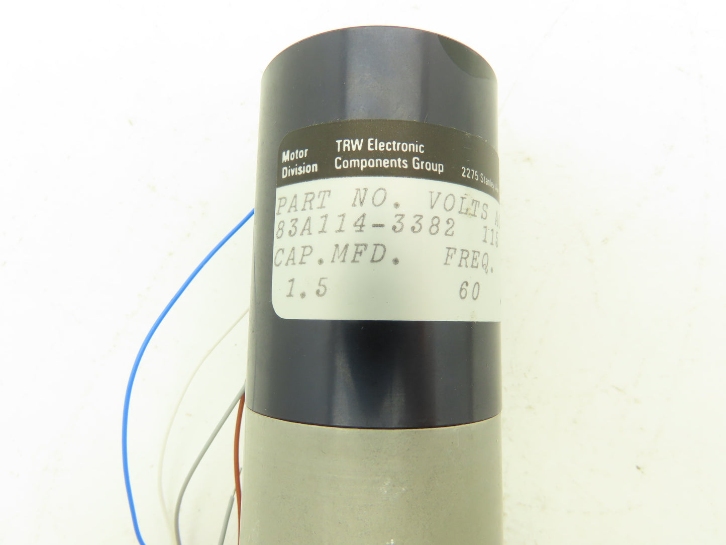 TRW Globe Motors 83A114-3382 Gearcase Motor 20Watt 115VAC 1PH .354 RPM