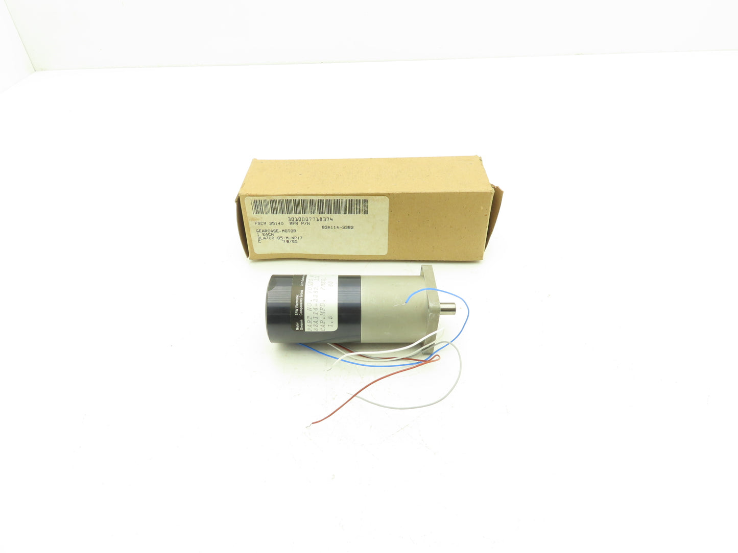 TRW Globe Motors 83A114-3382 Gearcase Motor 20Watt 115VAC 1PH .354 RPM